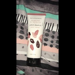 Bath and body works almond and vanilla body cream!
